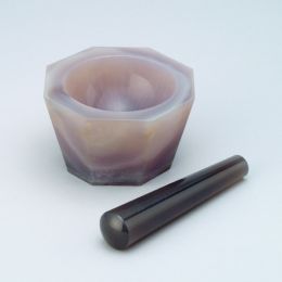 ケミカル メノウ乳鉢(メノー) 標準型棒付 CA-160 160X130X45