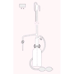 IWAKI　自動ビューレット(平面ガラスコック青筋NEWSTD)25ML