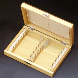 プレパラート標本箱　木製　M-100