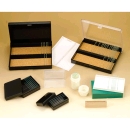 プレパラート標本箱　プラスチック製　PK-100B(黒)