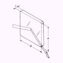 アルミ表面鏡　寸法 89.3x58 (mm)