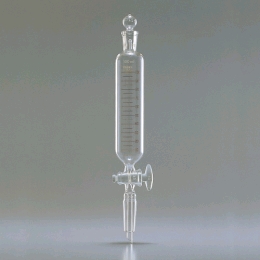 IWAKI　D6390透明摺分液ロート　円筒形目盛付　100ML