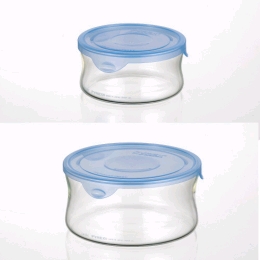 iwaki　NEWパック&レンジブルー丸型　BN7403-BL