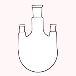 IWAKI　共通摺三ツ口フラスコ　1000ML　側15/25