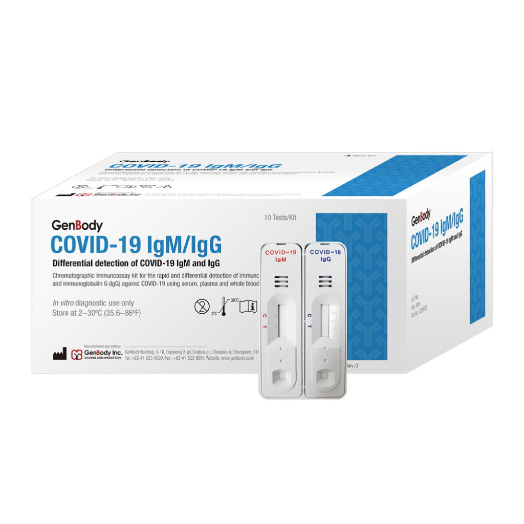 【廃番商品】新型コロナウイルス抗体迅速検出キット 20カセット[GenBody COVID-19 IgM/IgG]